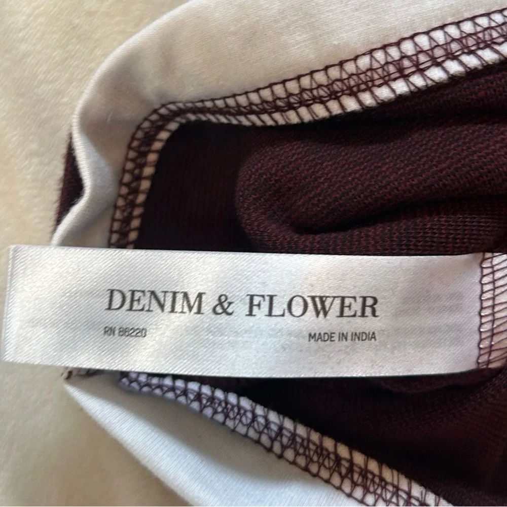 NWT Denim & Flower By Ricky Singh Men’s Small Long-Sleeve Red Crew Neck Pullover